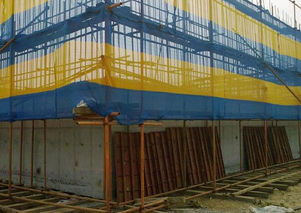 Precast caisson construction in Sha He river wharf